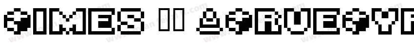 Times 常规 (TrueType)(西方)字体转换